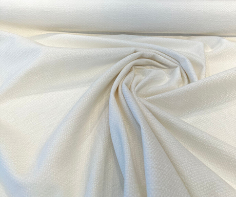 Sunbelievable Chenille Performance Upholstery Fabric - Pearl Beige Surf, Solid, 59" Width (By The Yard)