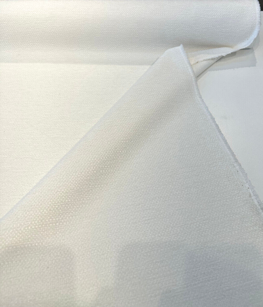 Sunbelievable Chenille Performance Upholstery Fabric - Pearl Beige Surf, Solid, 59" Width (By The Yard)