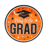 Way to Go Grad Disposable Paper Dessert Plates 7 1/4 Inch 25 Count