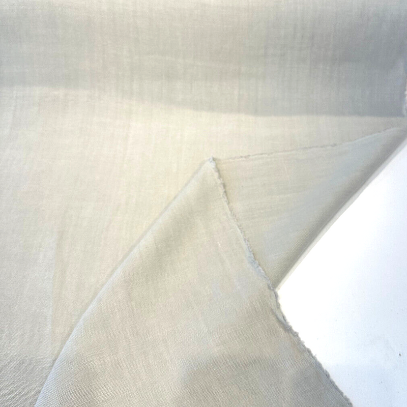 Don Giovanni Linen Fabric - Fog Gray, 54" Width (1 Yard)