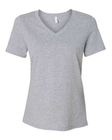 BELLA + CANVAS® Women's Relaxed Heather CVC V-Neck Short Sleeve Tee - 6405CVC