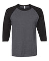 JERZEES® Three-Quarter Sleeve Raglan Baseball Ringspun Crewneck T-Shirt
