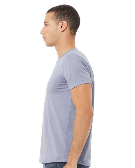 BELLA + CANVAS CVC Crewneck Short Sleeve Jersey Tee in Heather Sunset
