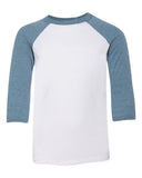 BELLA + CANVAS® Youth Three Quarter Sleeve Baseball Tee - 3200Y