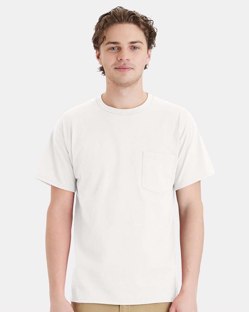 Hanes® Essential-T Pocket Crewneck Short Sleeve T-Shirt