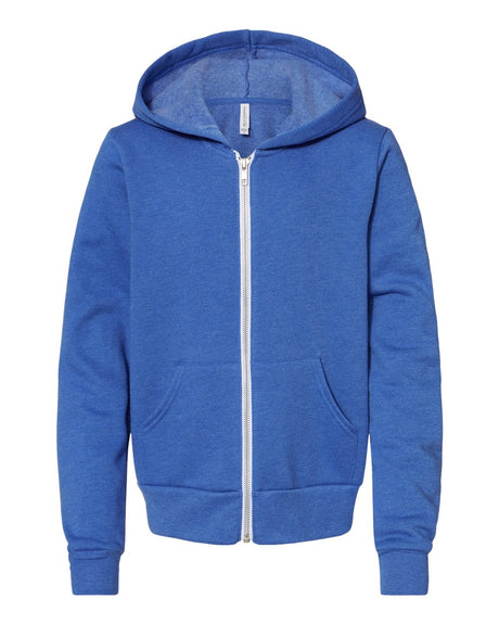 BELLA + CANVAS® Youth Sponge Fleece Full-Zip Hoodie - 3739Y