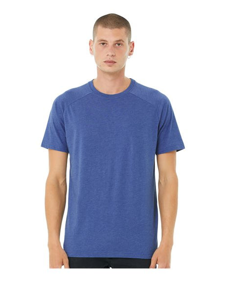 BELLA + CANVAS® - Heather CVC Raglan Short Sleeve Crewneck Tee