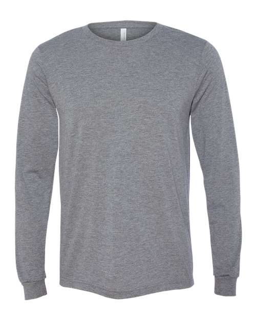 BELLA + CANVAS® Triblend Crewneck Long Sleeve T-shirt for Men