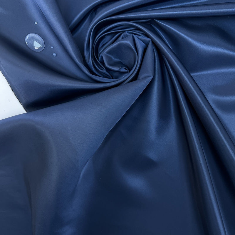 Blue Polyamide Satin