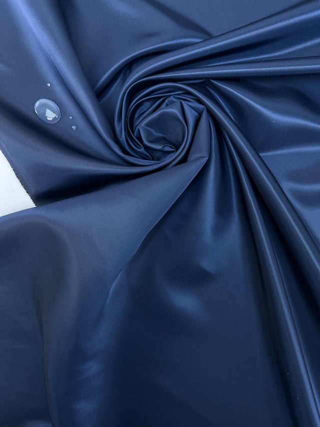 Blue Polyamide Satin