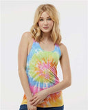 Colortone® Women's Tie-Dyed Racerback Tank Top - 3400