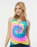 Colortone® Women's Tie-Dyed Racerback Tank Top - 3400