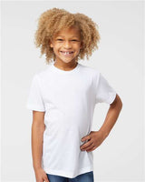 Youth Polyester Short Sleeve Crewneck Sublimation Tee