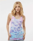 Colortone® Women's Tie-Dyed Racerback Tank Top - 3400