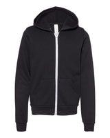 BELLA + CANVAS® Youth Sponge Fleece Full-Zip Hoodie - 3739Y