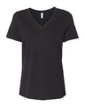 BELLA + CANVAS® Women's Relaxed Heather CVC V Neck Short Sleeve T-Shirt - 6405CVC