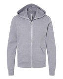 Image 1: Youth Sponge Fleece Full-Zip HoodieImage 2: Soft fleece full zip hoodie for youthImage 3: Comfortable kids zip sweatshirt designImage 4: Blank youth hoodie for custom printingImage 5: Lightweight fleece children's apparelImage 6: Premium youth casual hoodie