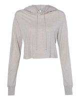 Women's Triblend Crop Long Sleeve Hoodie Tee