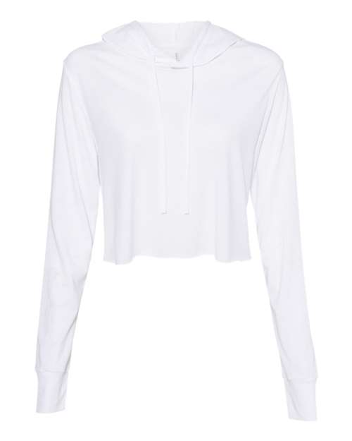 Women's Triblend Crop Long Sleeve Hoodie Tee