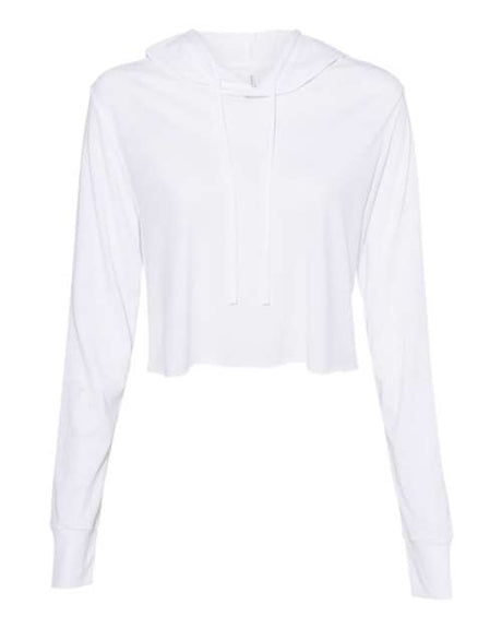 Women's Triblend Crop Long Sleeve Hoodie Tee