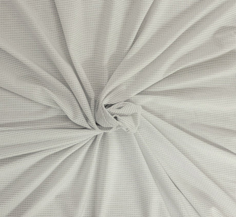Micro Modal Spandex Mesh Jersey Knit White