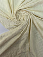 Polyamide Elastane Floral Knit White Yellow