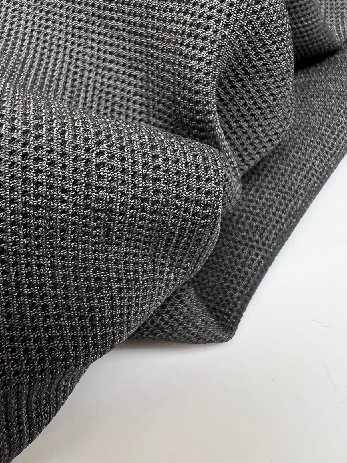 Wool Blend Woven Gray Fabric