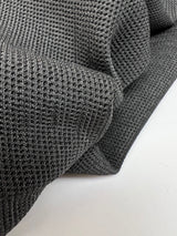 Wool Blend Woven Gray Fabric