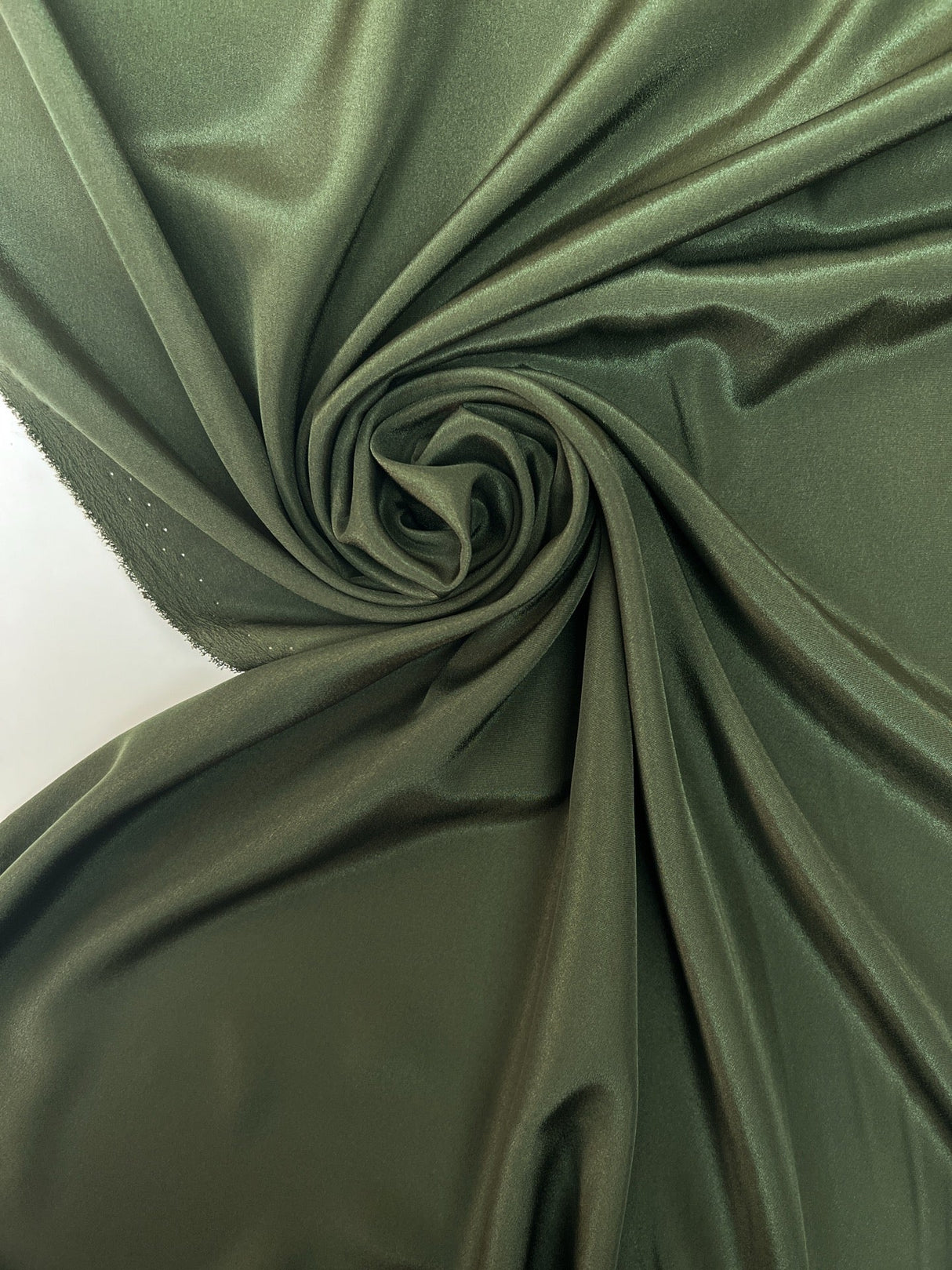 Green Crepe Polyester Fabric