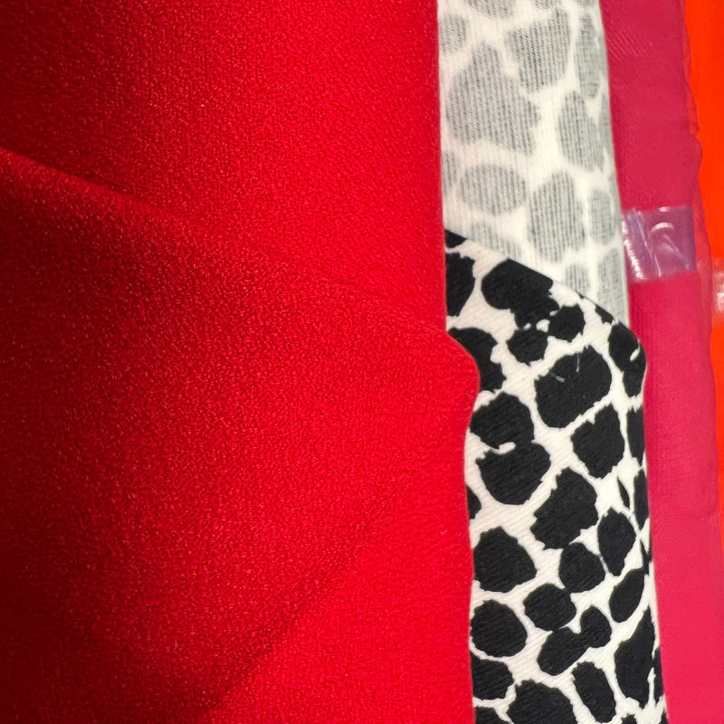 Polyamide Mesh Printed Red-Orange-Black