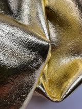 Golden Leather Coated Fabric