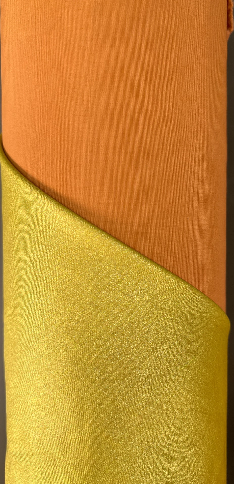 Wool Laminated Coated Fabric Beige Blue Orange