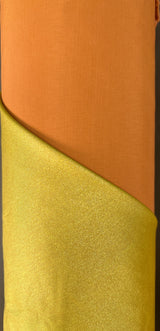 Wool Laminated Coated Fabric Beige Blue Orange