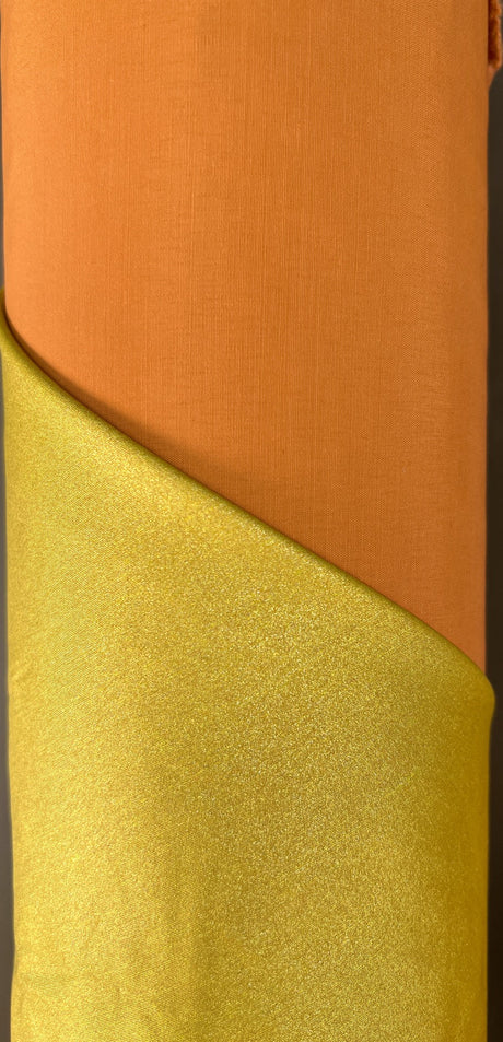 Wool Laminated Coated Fabric Beige Blue Orange