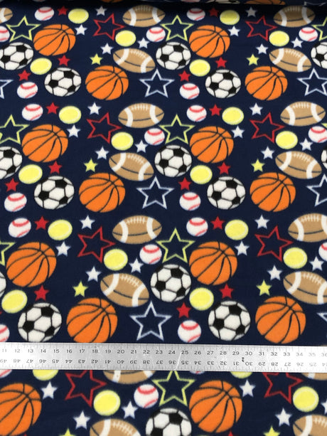 Polyester Assorted Anti-Pill Fleece Fabric - Assorted Print, 58-60 Inches Width