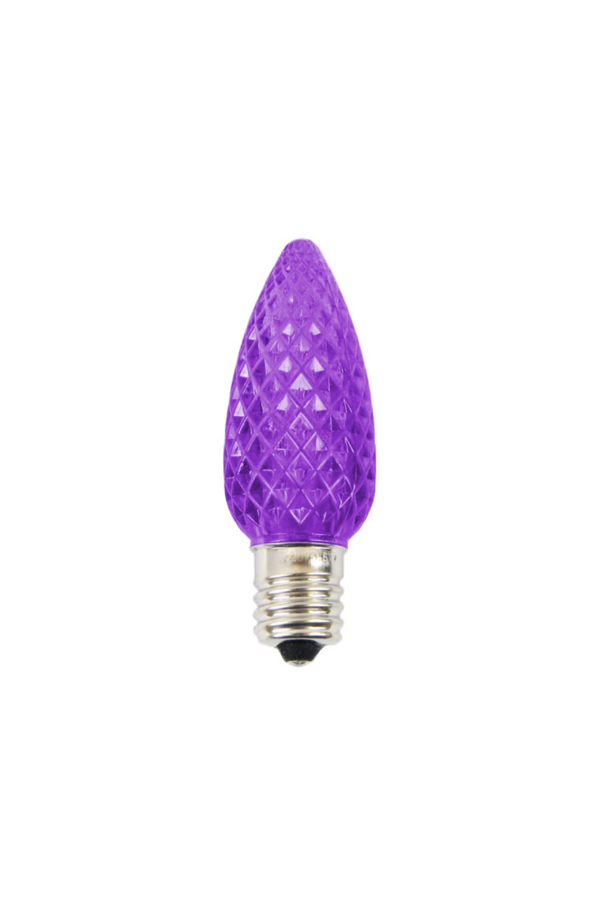 C9 Platinum Elite LED SMD Bulb (25 bulbs/bag) - Faceted, Purple