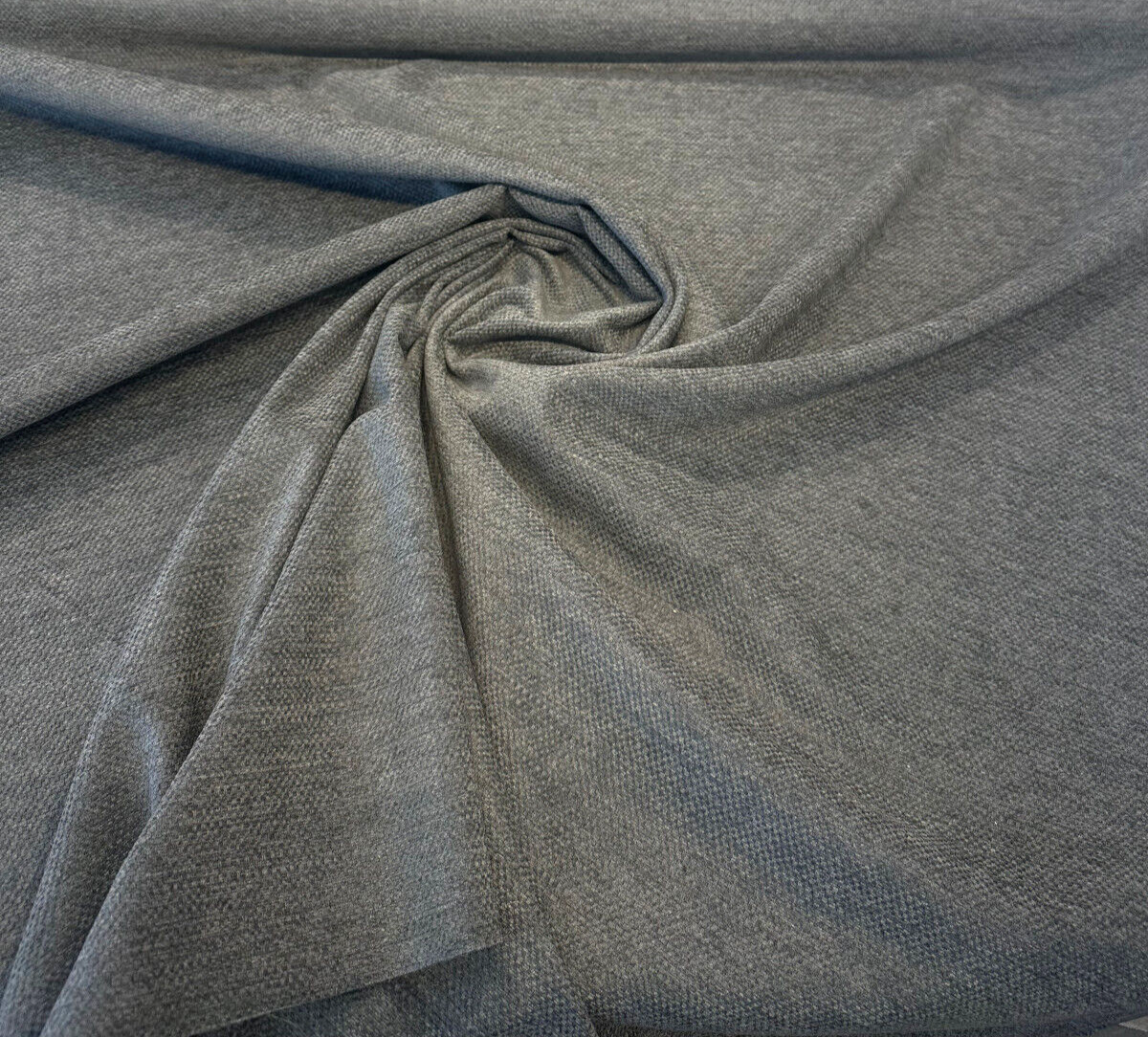 Sunbelievable Chenille Performance Upholstery Fabric - Gray Surf, Solid, 59" Width (1 Yard)