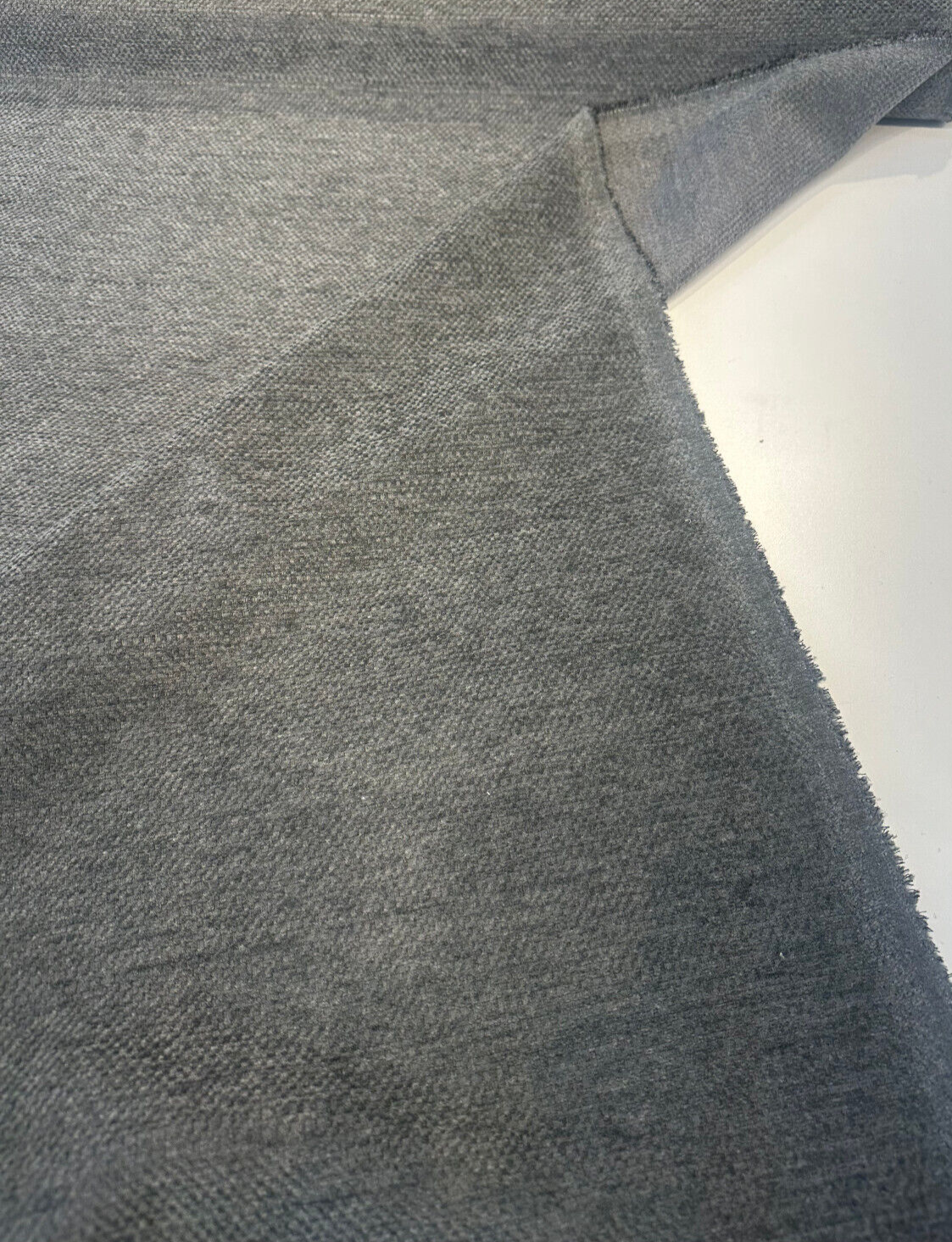 Sunbelievable Chenille Performance Upholstery Fabric - Gray Surf, Solid, 59" Width (1 Yard)