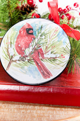5.75" Cardinal & Pine Ornament