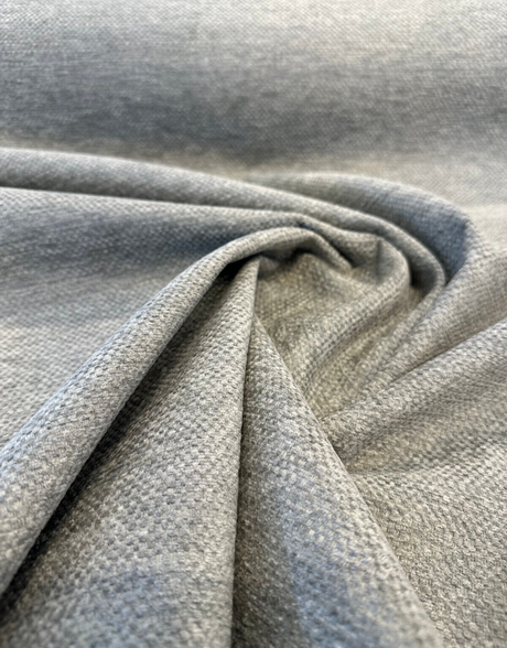 Sunbelievable Chenille Performance Upholstery Fabric - Oyster Light Gray Surf, 59" Width (1 Yard)