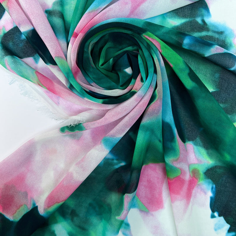 Polyester Chiffon Printed Green