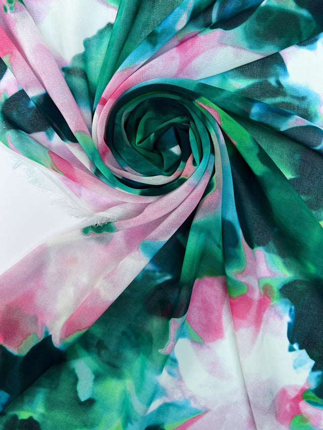 Polyester Chiffon Printed Green
