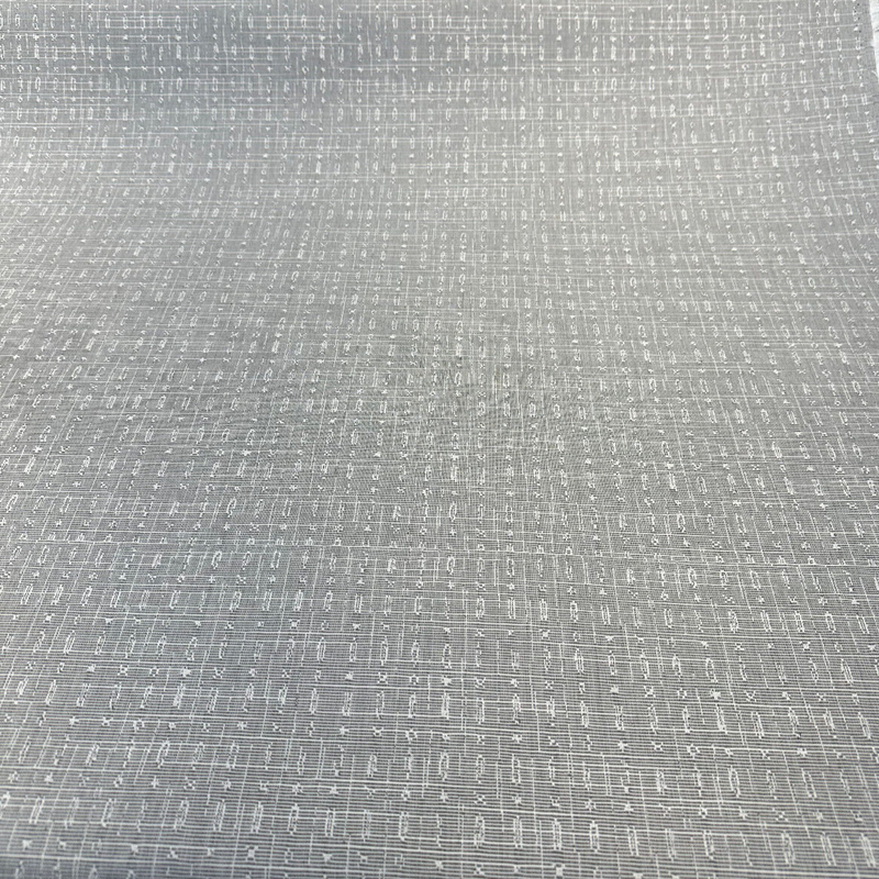 Sunbrella Embrace Pewter Upholstery Fabric - Pewter Geometric Pattern, 54" Width (1 Yard)