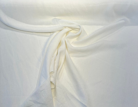 Don Giovanni Linen Fabric - Moonstone Off White, 54" Width (1 Yard)
