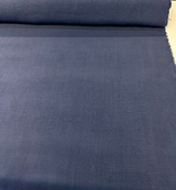 Don Giovanni Linen Fabric - Midnight Blue, Upholstery Drapery, 54" Width (1 Yard)