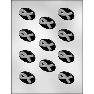 Awareness Ribbon on Oval Chocolate Mold (90-9097)*