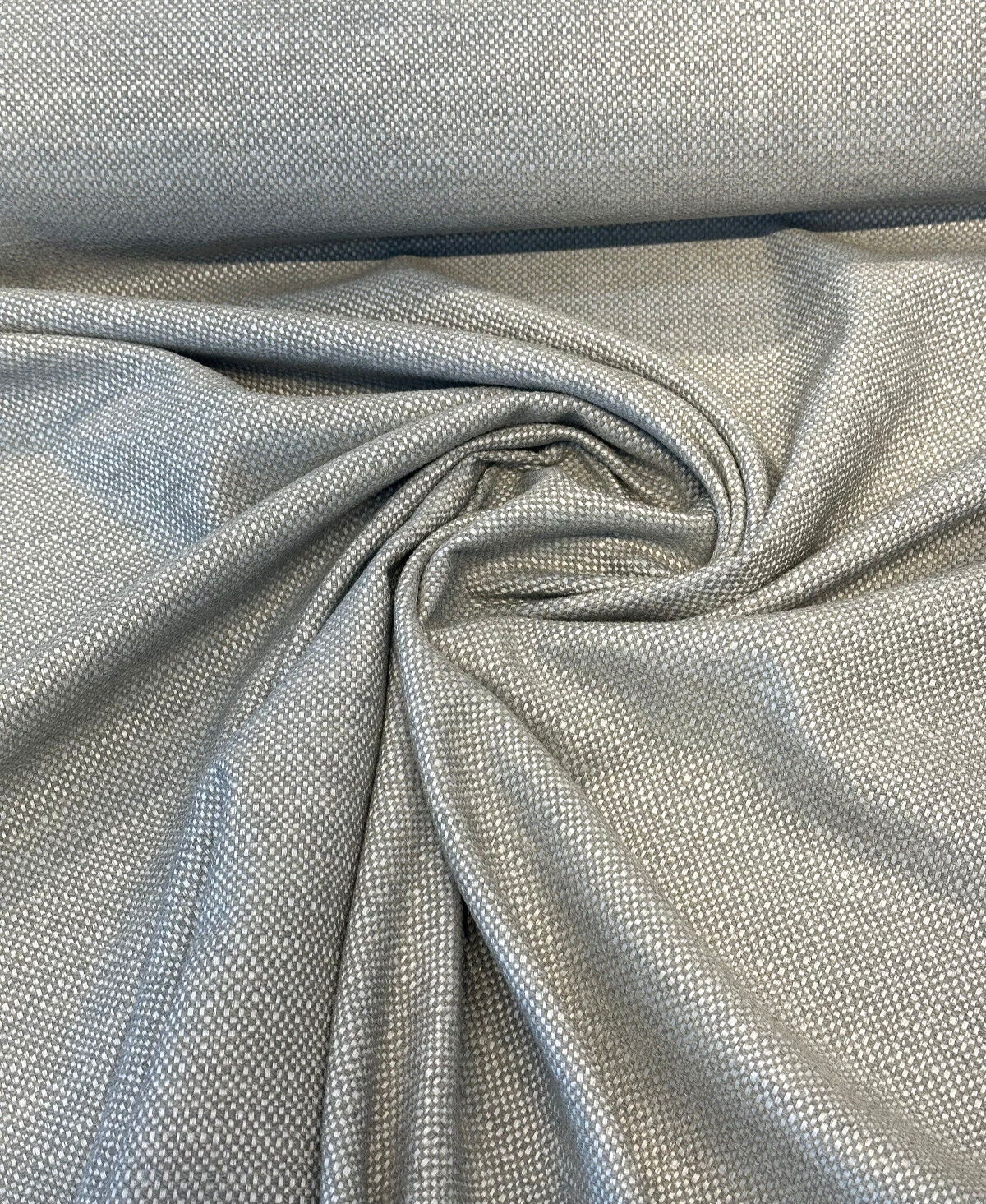 Sunbelievable Sunny Side Gray Chenille Acrylic Polyester Fabric - Gray Oyster Solid, 59" Width (1 Yard)