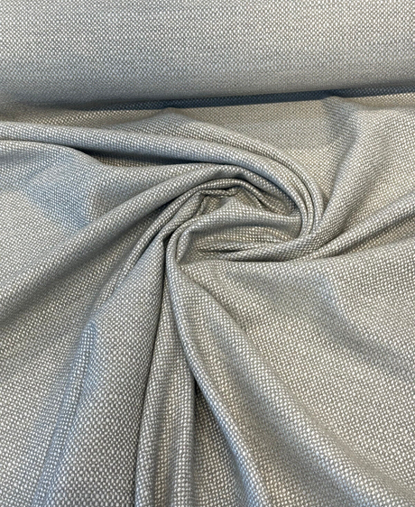 Sunbelievable Sunny Side Gray Chenille Acrylic Polyester Fabric - Gray Oyster Solid, 59" Width (1 Yard)