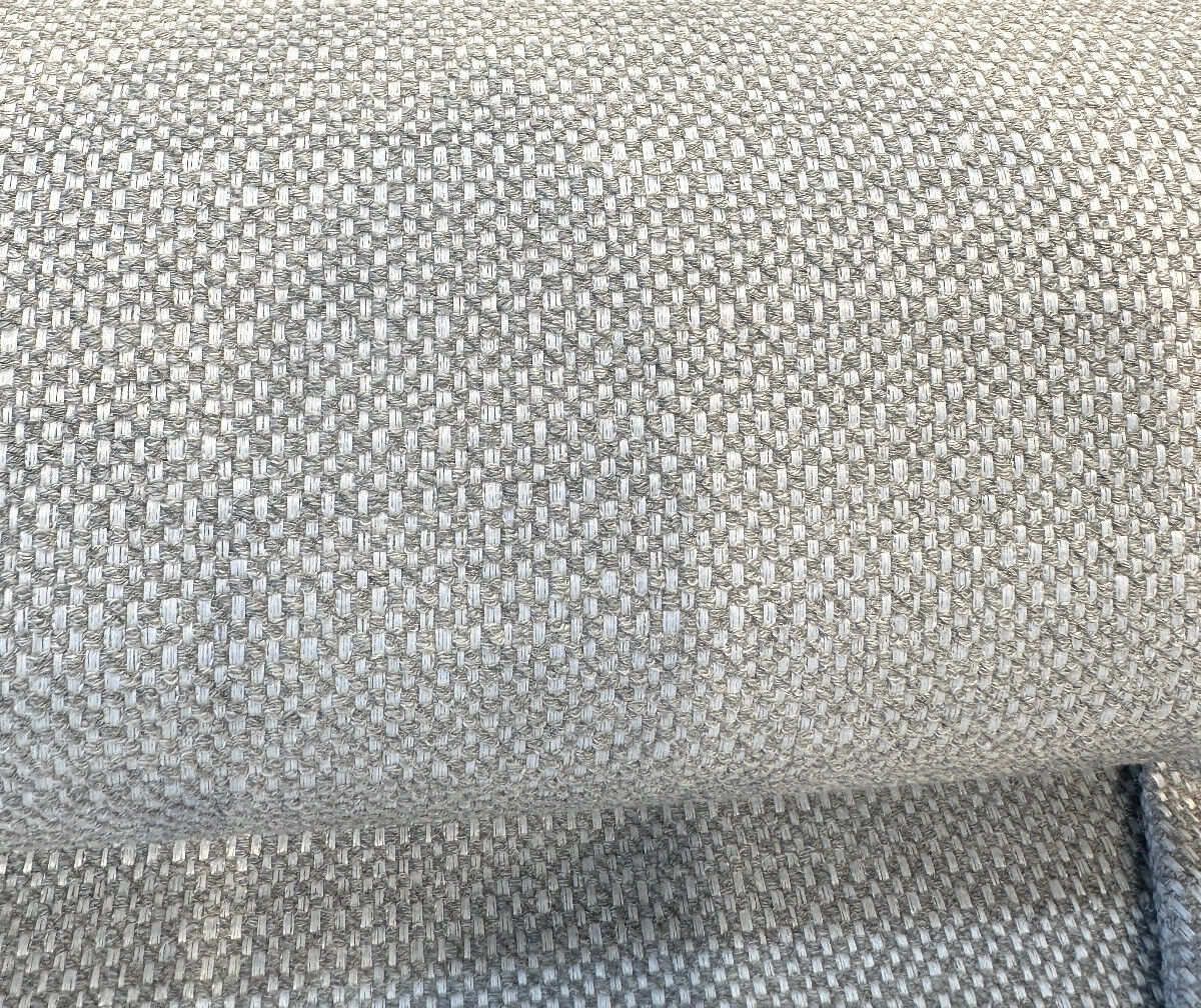 Sunbelievable Sunny Side Gray Chenille Acrylic Polyester Fabric - Gray Oyster Solid, 59" Width (1 Yard)