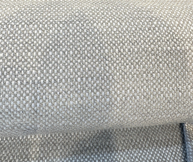 Sunbelievable Sunny Side Gray Chenille Acrylic Polyester Fabric - Gray Oyster Solid, 59" Width (1 Yard)
